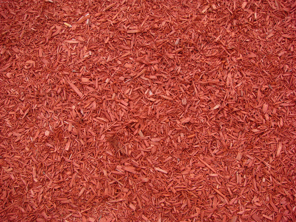 Cardinal Red - Dyed Hardwood Mulch